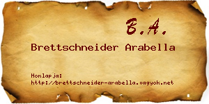 Brettschneider Arabella névjegykártya